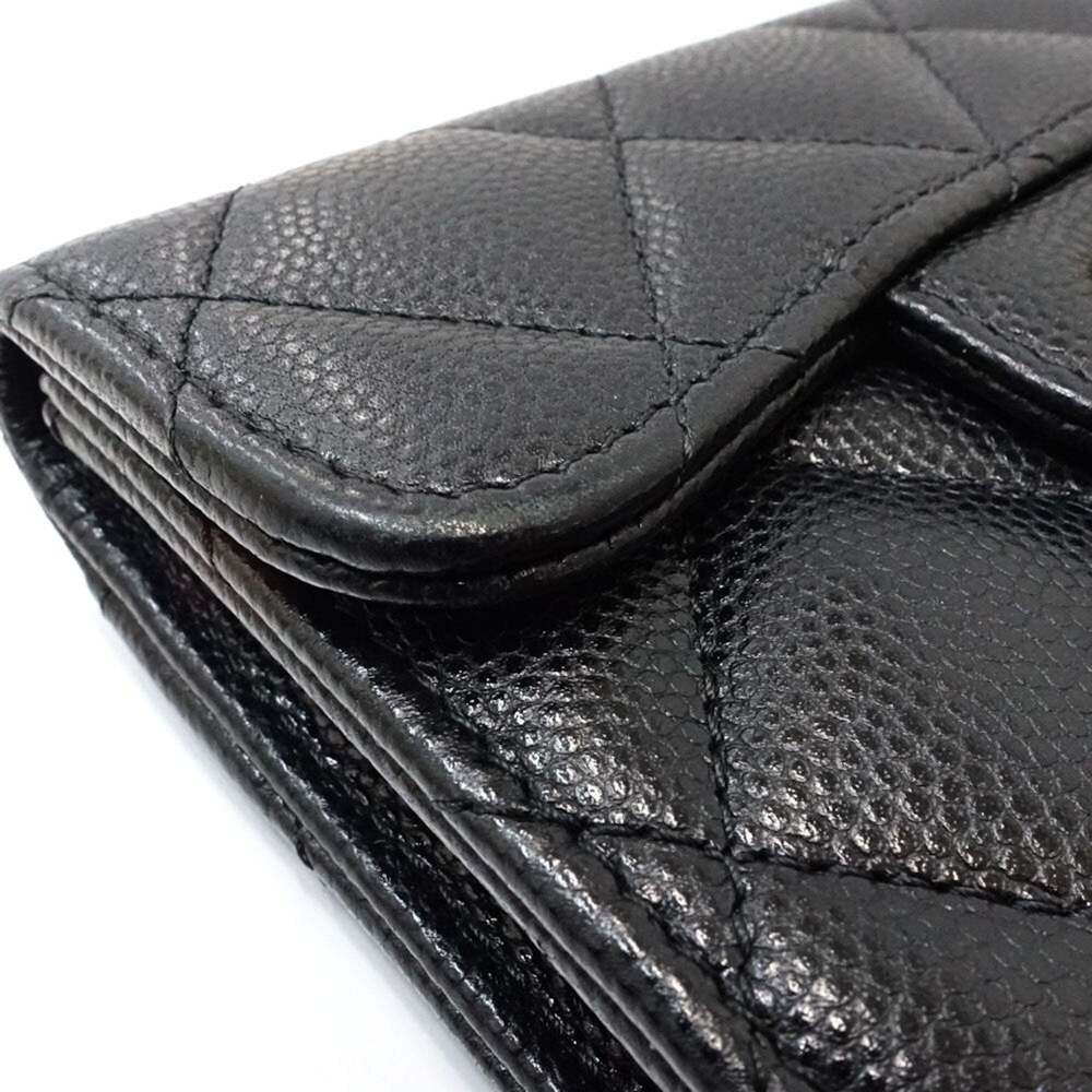 CHANEL Authentic Black Caviar Leather Wallet - Picture 5 of 10